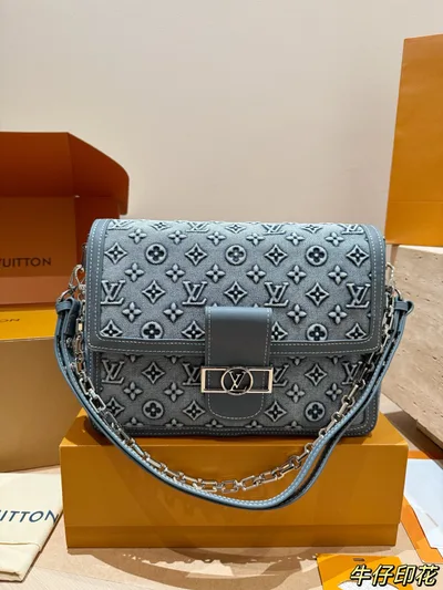 LV Denim Dauphine Bag