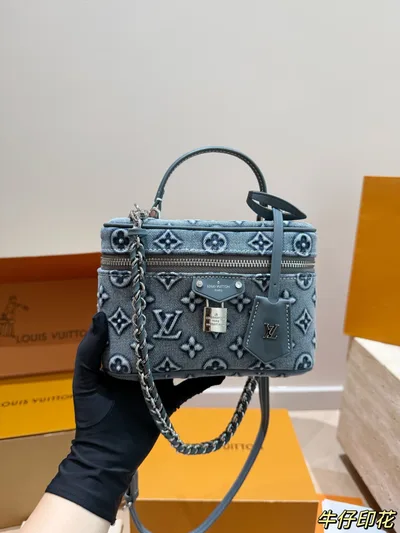 Lv Vanity Denim Makeup Case
