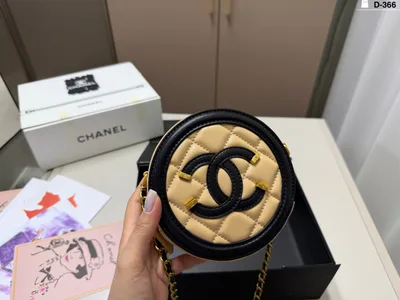 Chanel 19Bag Caviar Round Bag Chain Bag