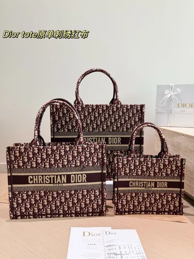 Dior Jacquard Book Tote