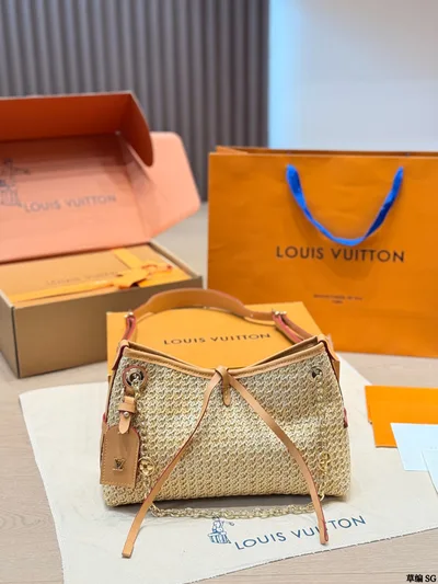 LV Carr Woven Tote Bag