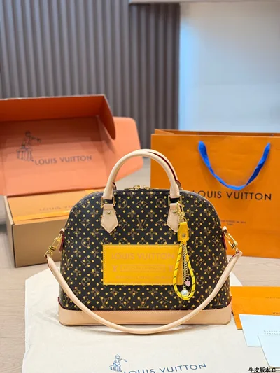 LV Louis Vuitton | Alma BB Printed Leather Shell Bag Original