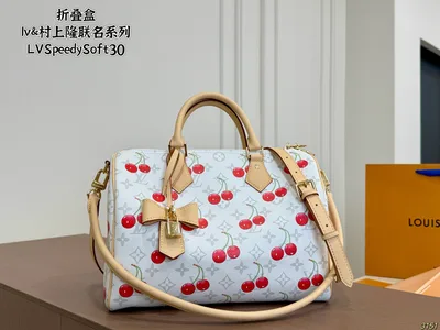 LV & Takashi Murakami Collaboration Series LV Speedy Soft30 Pillow Bag