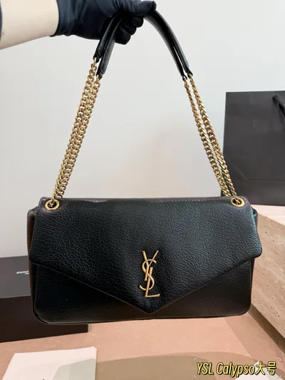 YSL Cloud Bag Elephant Grain CALYPSO Chain Bag
