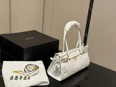 Prada Calfskin Soft Lux Shoulder Bag