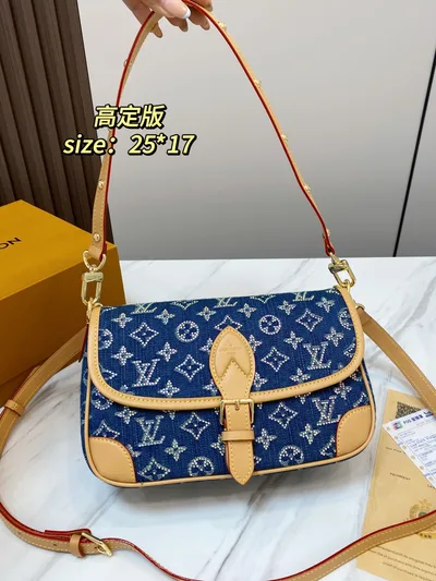 LV Denim Baguette Bag