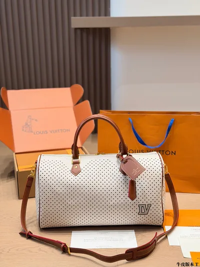 LV Perforated Tote Bag in Cowhide