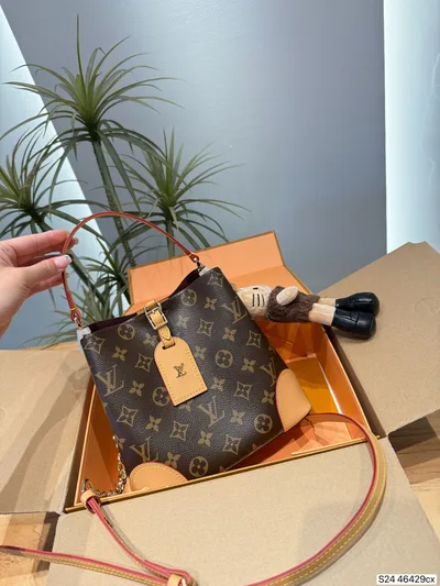 L Classic Monogram Canvas Bucket Bag - LM-BAG-1566 - Bag Item - Wren-Luxe