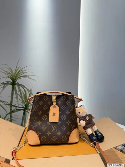 L Classic Monogram Canvas Bucket Bag - LM-BAG-1566 - Bag Item - Wren-Luxe