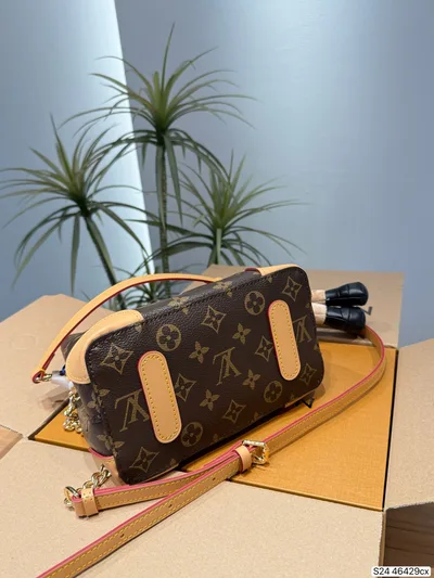 L Classic Monogram Canvas Bucket Bag - LM-BAG-1566 - Bag Item - Wren-Luxe