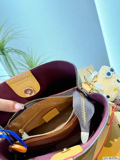 L Classic Monogram Canvas Bucket Bag - LM-BAG-1566 - Bag Item - Wren-Luxe