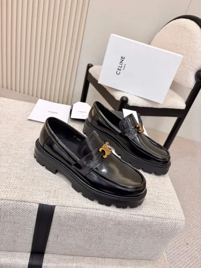 CELINE Celine Triumph Platform Loafers