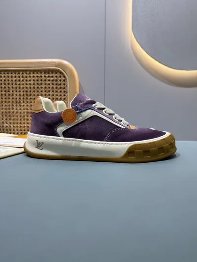 Taro Purple Couple P420 L TILTED Thick Sole Casual Sneakers