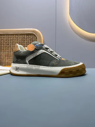 Olive Green Couple L TILTED Chunky Sneakers