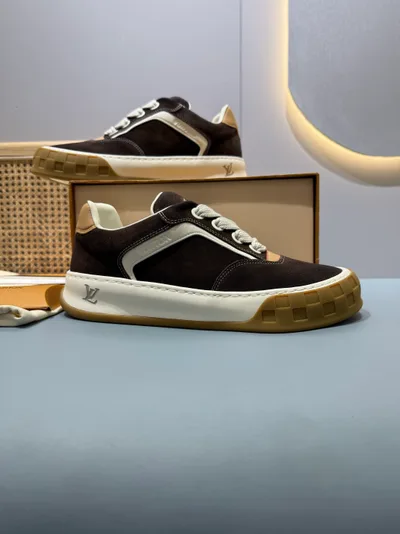 Dark Brown Couple Style L TILTED Chunky Sneakers