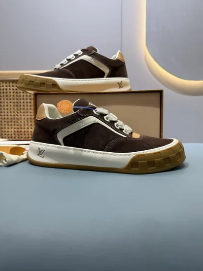Warm Coffee Couple Thick Sole Casual Sneakers L TILTED