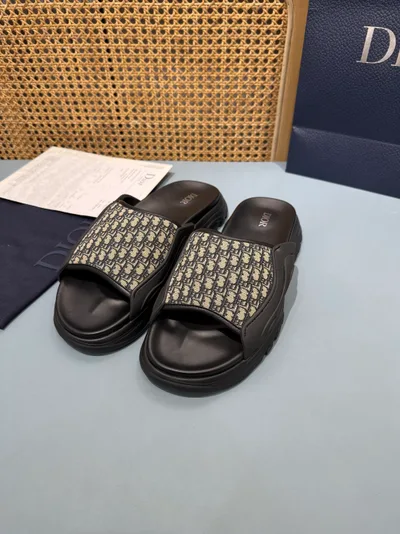 Men's Dior Aqua Slides Elegant and Casual - LM-SHO-0462 - Shoes Item - Wren-Luxe
