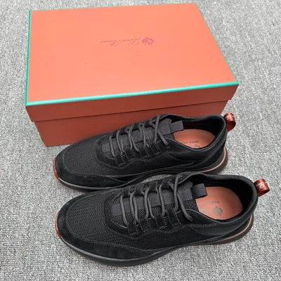 Loro Piana Mesh Calfskin Casual Sports Shoes Men's LP Running Shoes