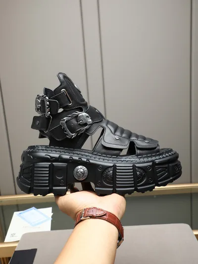 NewRock Dark Punk Martin Boots Tank Mecha Hardcore Combat Shoes