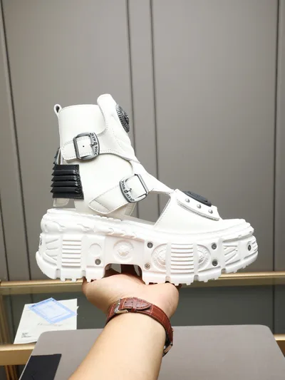 NewRock Dark Punk Martin Boots Tank Mecha Hardcore Combat Shoes