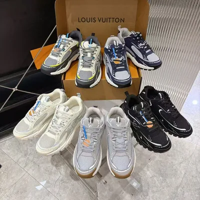 Luxury Spring Men's Run Away Sneakers with Classic Monogram