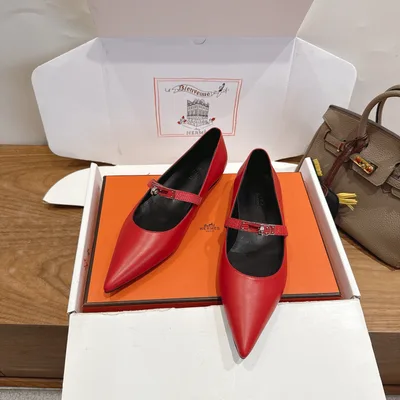 Hermes a Eclair 2026 New Kelly+ Collection Spliced Leather Shoes