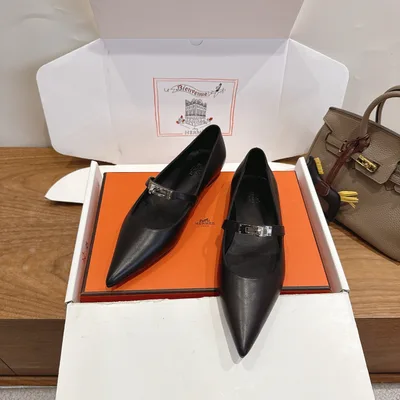 Hermes... a Eclair 2026 New Kelly+ Collection Spliced Leather Shoes
