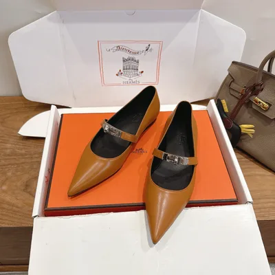 Hermes... a Eclair 2026 New Kelly+ Collection Spliced Leather Shoes