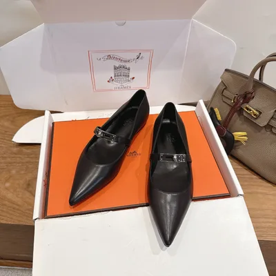 Hermes a Eclair 2026 Kelly+ Spliced Leather Shoes
