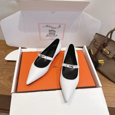Hermes... a Eclair 2026 New Kelly+ Collection Spliced Leather Shoes