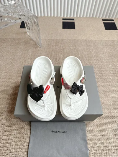 Balenciaga 25SS Bow Slide Sandals