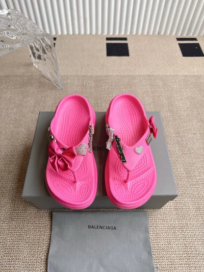 Balenciaga 25SS Bow Slide Sandals