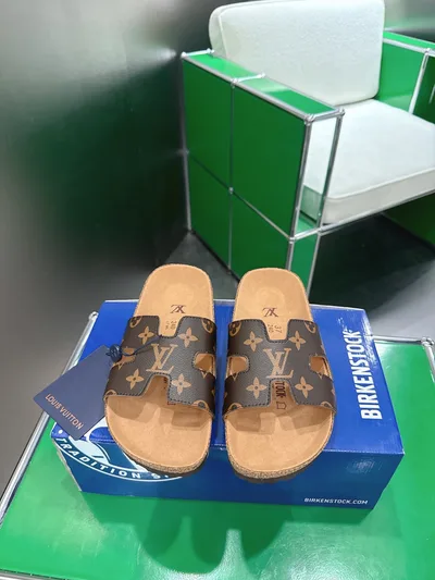 Louis Vuitton × BIRKENSTO Boston Two-Strap Soft Sole Sandals