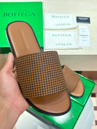 BV Men's Leather Sole Sandals