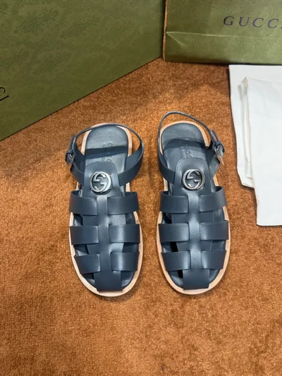Gucci Men's Interlocking G Slide Sandal Lido Series