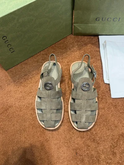 Gucci Men's Interlocking G Slide Sandal Lido Series