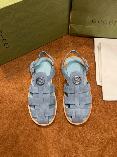 Gucci Men's Interlocking G Slide Sandal Lido Series