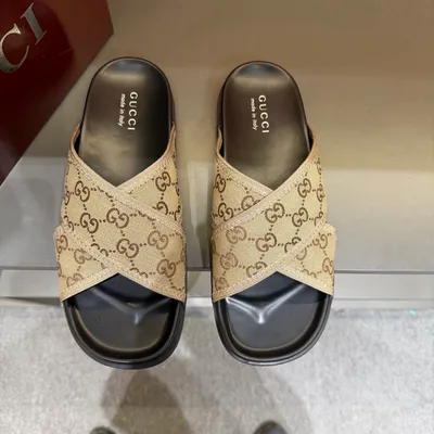 GG Luxury Men's Summer Sandals Classic Monogram Series