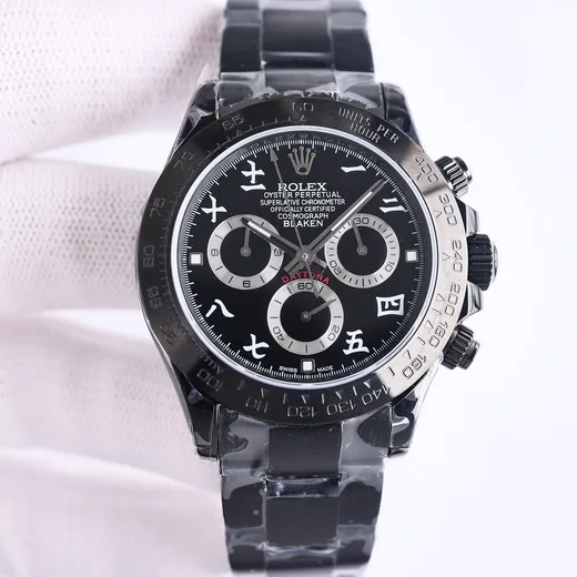 ROLEX Daytona Series Latest Ultra-thin Upgrade Daytona Steel All Black